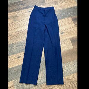 Vintage Levi Strauss & Co Slacks Women Size 10 Navy Blue Straight Wide L31